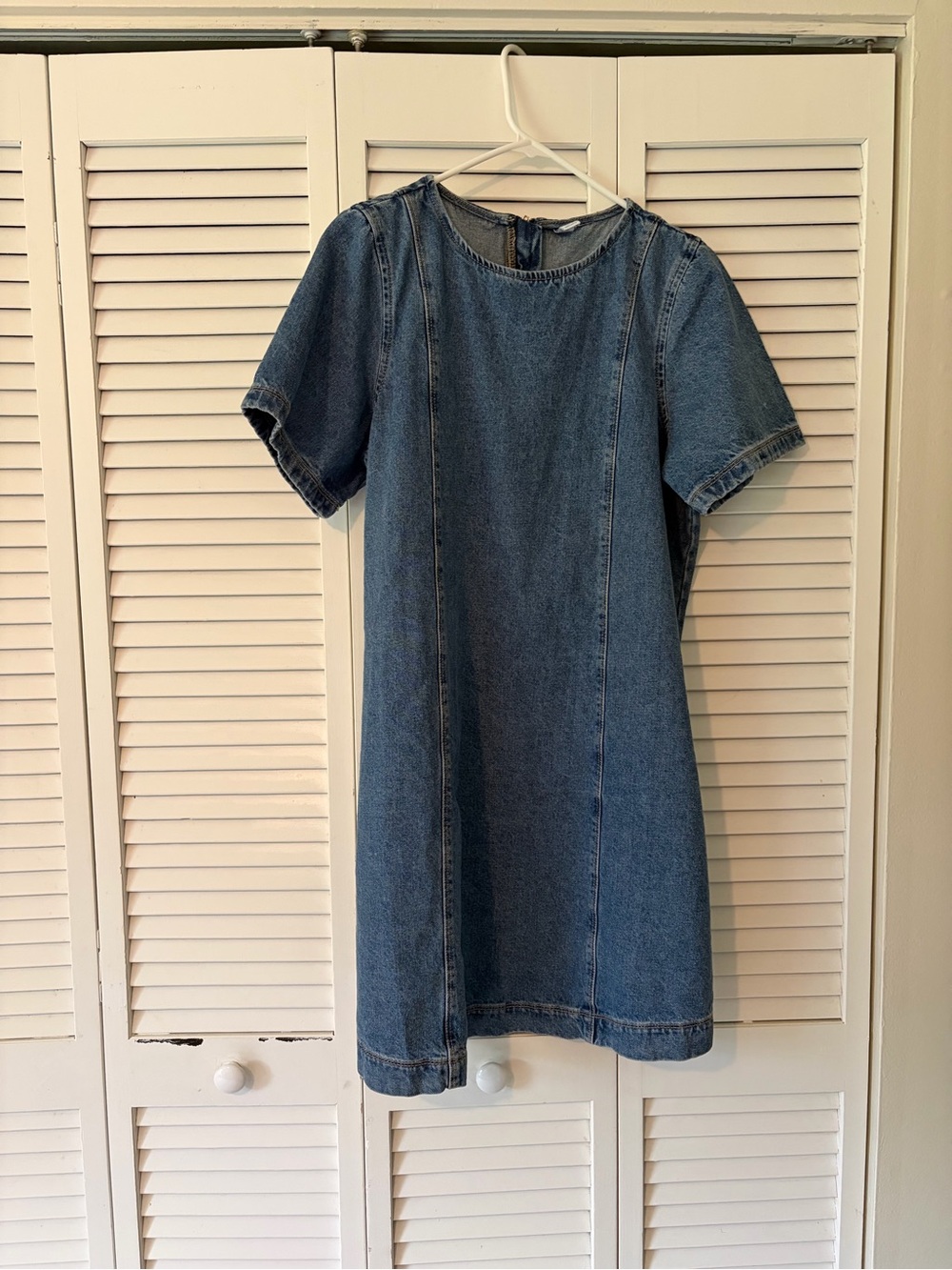 Old navy Classic Blue Denim Shift Dress - Women